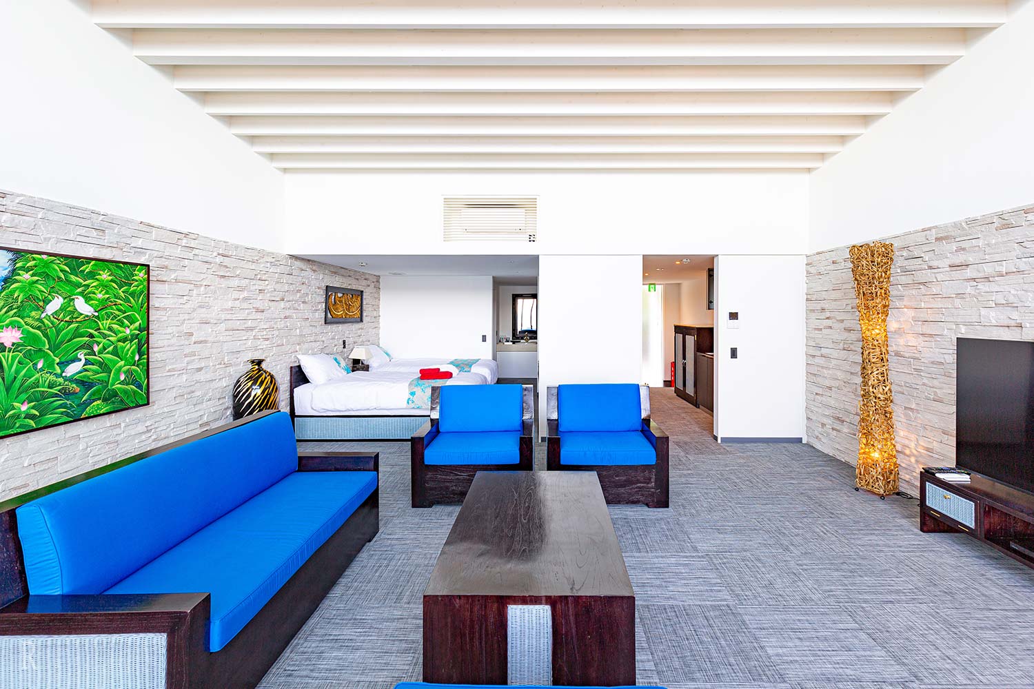 Three room types to choose from